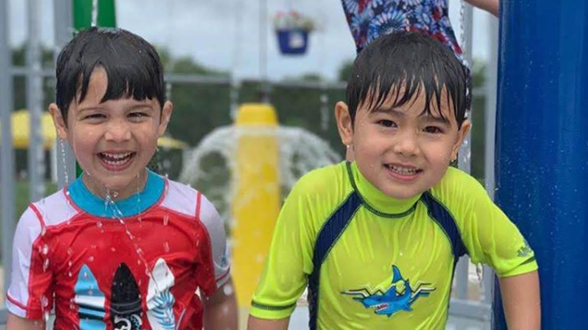 Two boys at a summer program in Maryland.