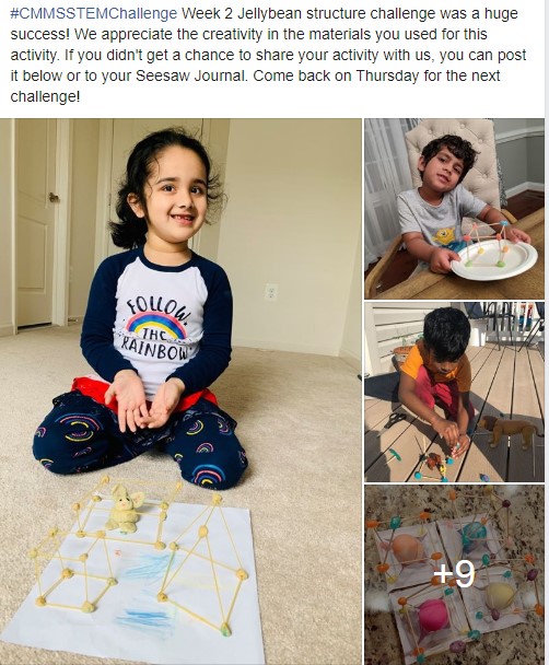 Children practicing Montessori principles at home.